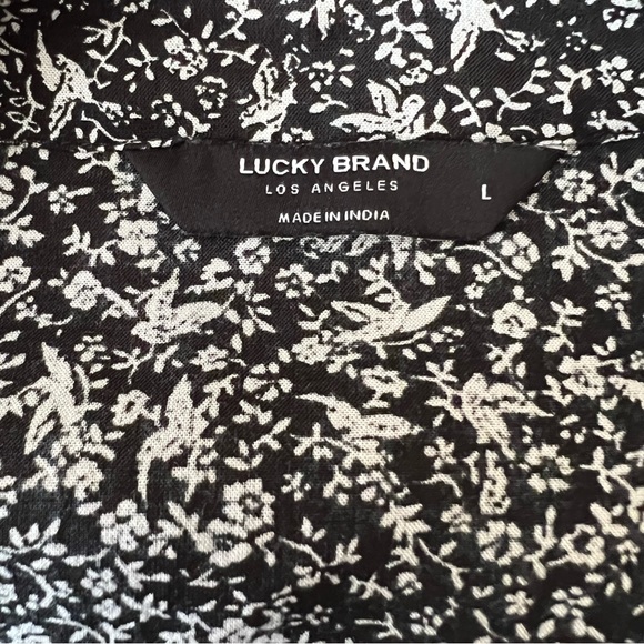 Lucky Brand Long Sleeve Peplum Blouse Sz-Large - Picture 4 of 9